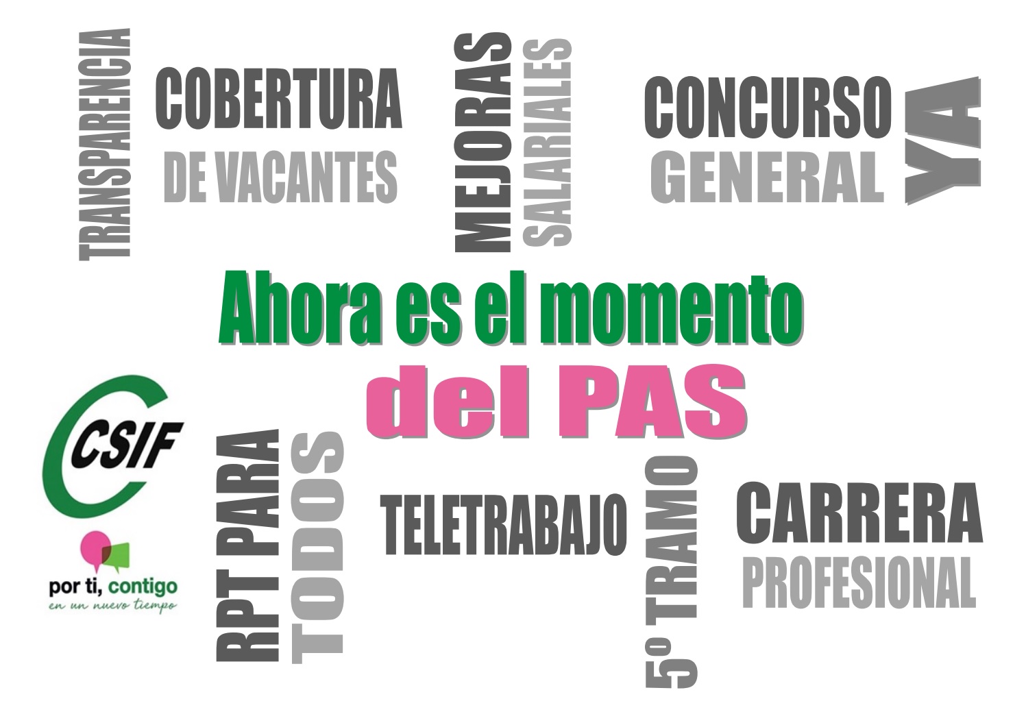 Ahora es el momento del PAS: teletrabajo, concurso, RPT, 5º Tramo, ...