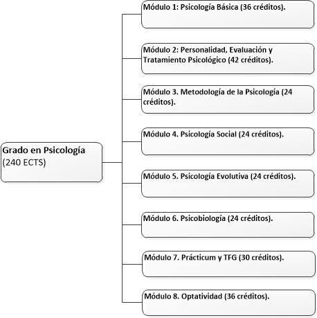 Estructura del Grado en Psicología (Plan 2022) 