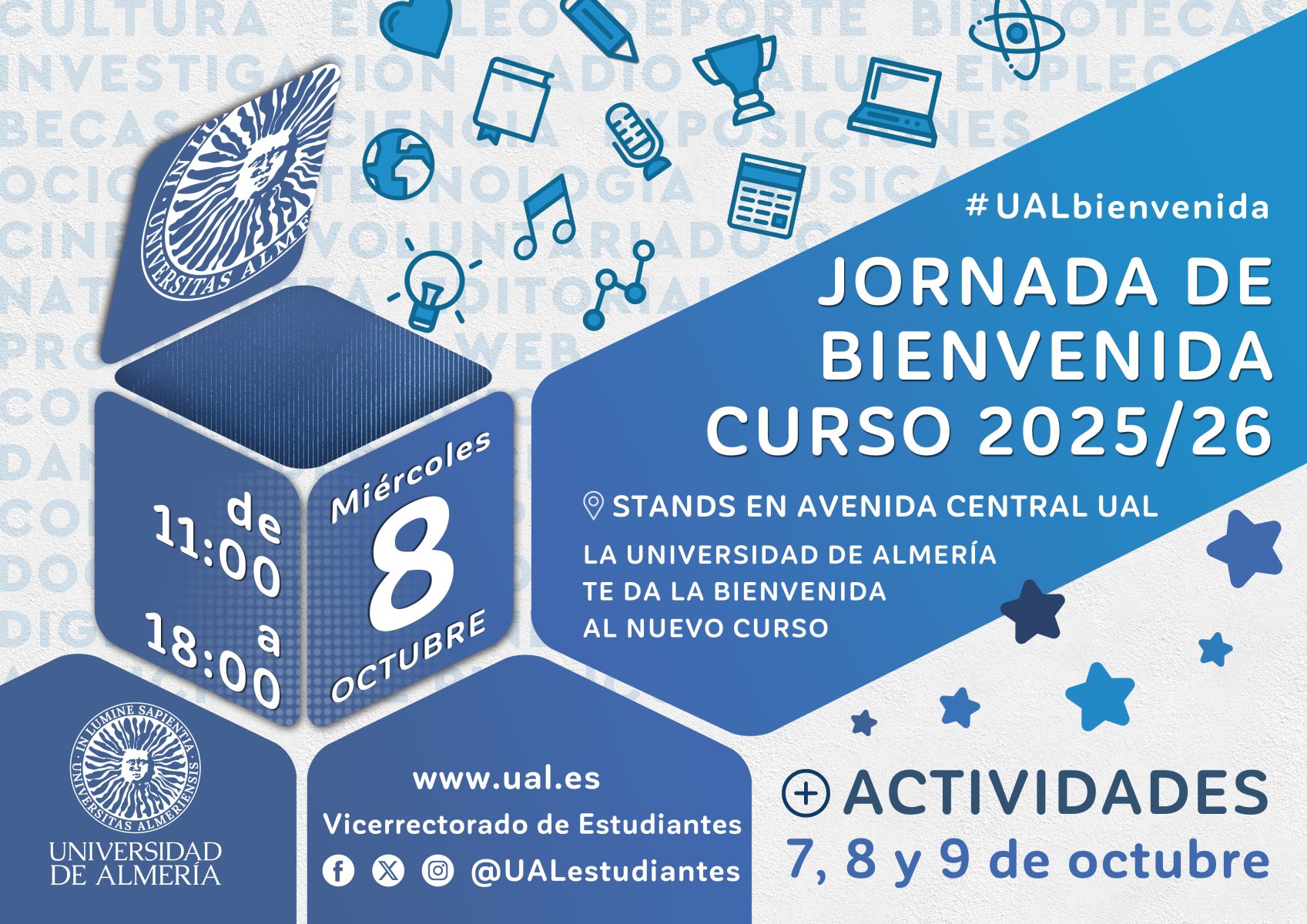 Miércoles 8 de octubre de 2025 en la avenida principal de la UAL.