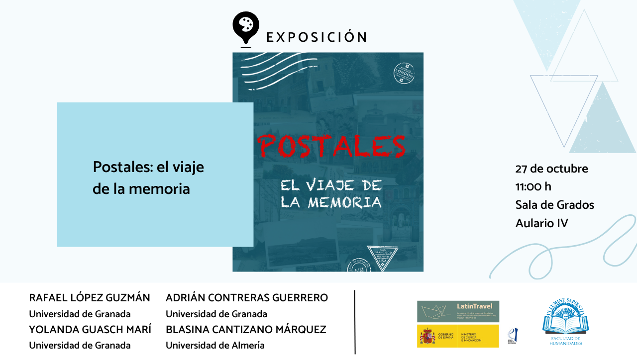 La Facultad de Humanidades y Blasina Cantizano Márquez organizan la exposición «Postales: el viaje de la memoria».