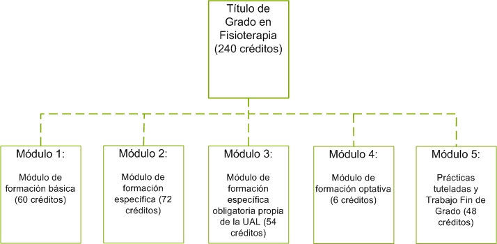 Estructura del Grado en Fisioterapia (Plan 2009)