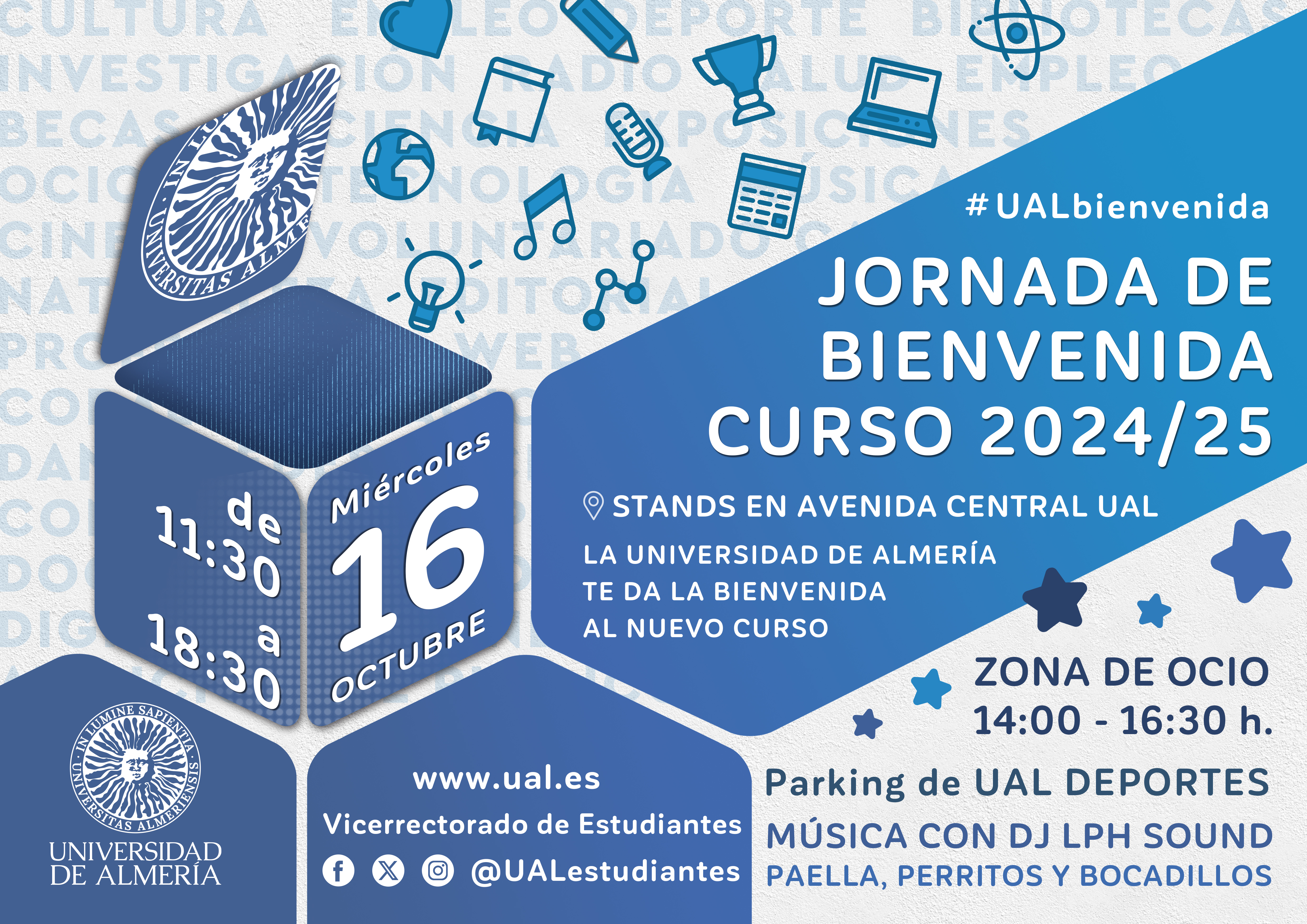 La jornada de bienvenida del curso 2024-25 es el 16 de octubre de 2024.