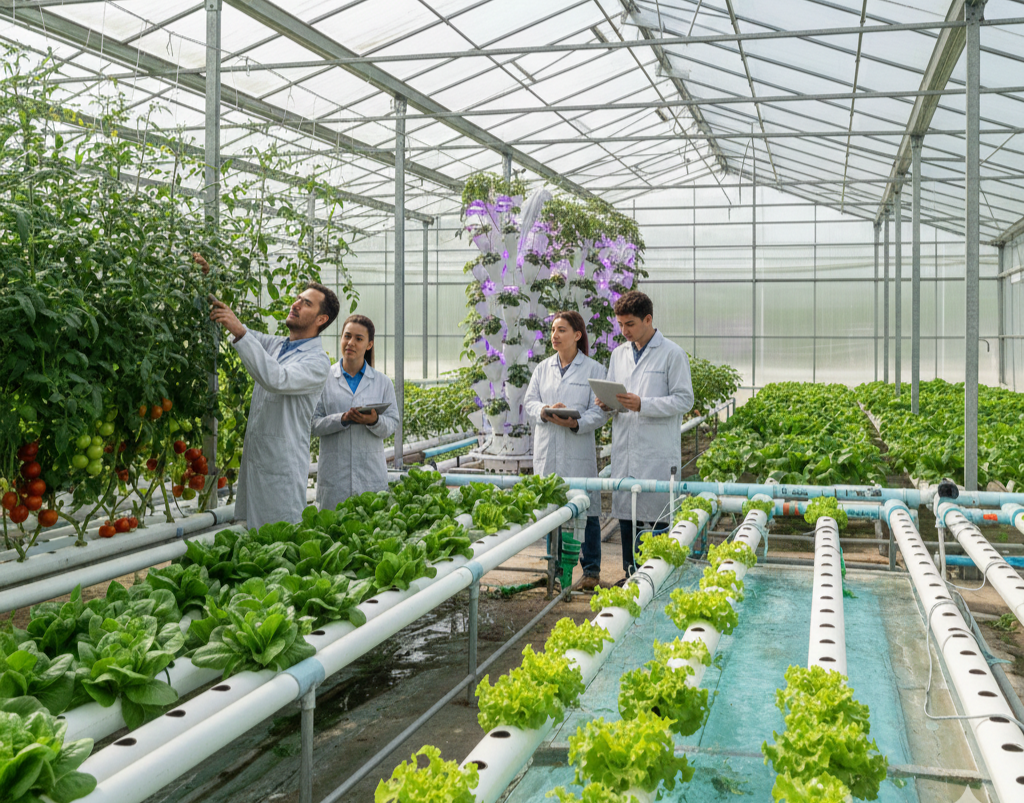 AG1: Horticultura protegida sostenible. Sistemas de cultivo sin suelo e hidroponía