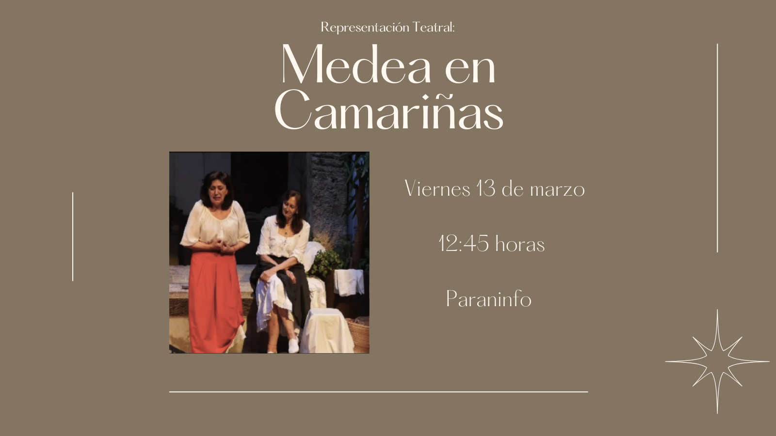 Representación Teatral: Medea en Camariñas