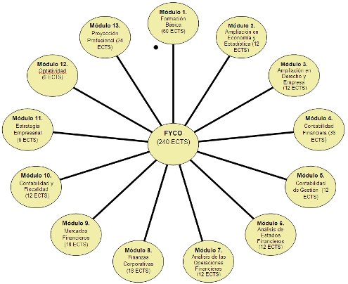 Estructura del Grado en Finanzas y Contabilidad (Plan 2010)