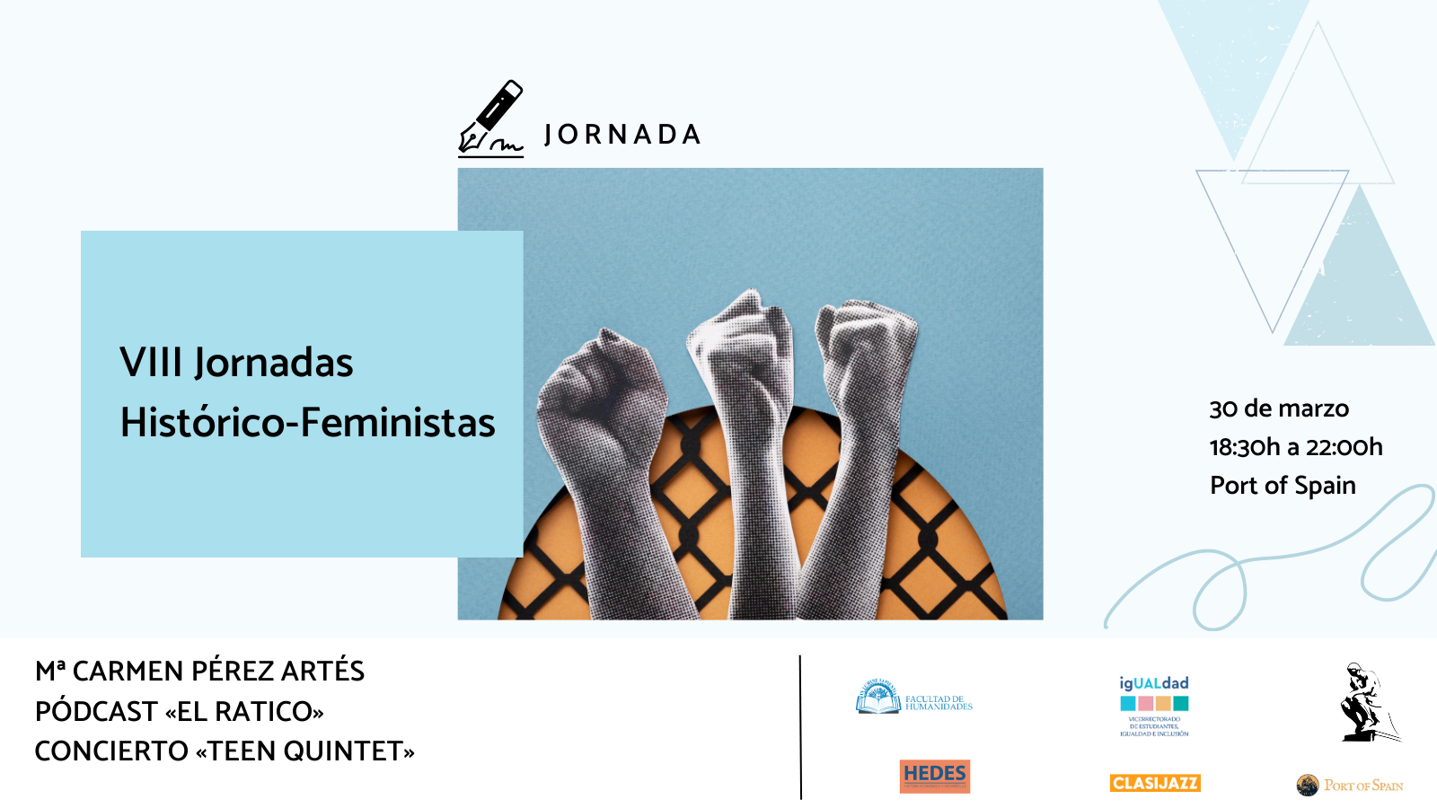 La Facultad de Humanidades y Sapere Aude UAL organizan las VIII Jornadas Histórico-Feministas.