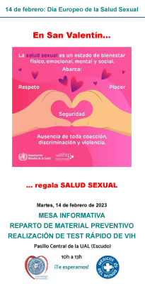 14 de febrero - Día Europeo de la Salud Sexual 