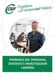 Permisos del Personal Docente e Investigador Laboral