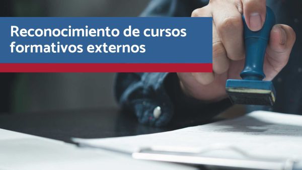 Reconocimiento de cursos formativos externos (PDI)