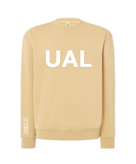 Sudadera beige logo UAL