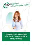 Permisos del Personal Docente e Investigador funcionario