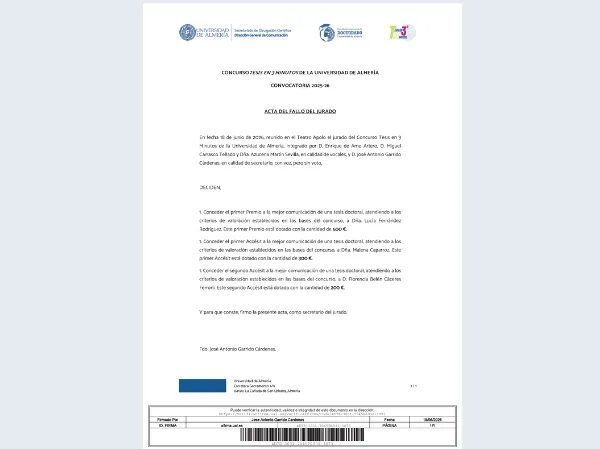 Acta jurado fase final