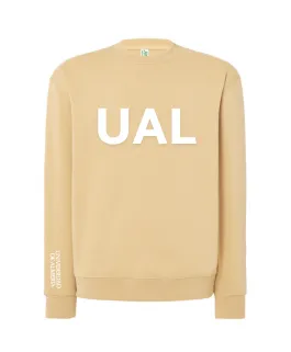 Sudadera beige logo UAL