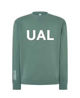 Sudadera verde logo UAL